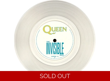 Queen ‎– The Invisible Man - UK Limited Edition 3 Track 7" Clear Vinyl In PVC Sleeve c/w Custom Insert